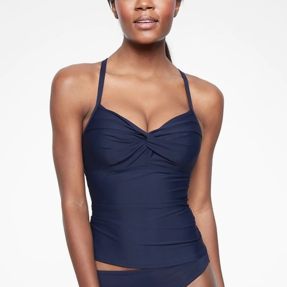 Athleta Twist Up Tankini Top 32D/DD v329